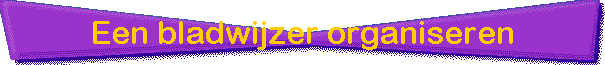 Een bladwijzer organiseren